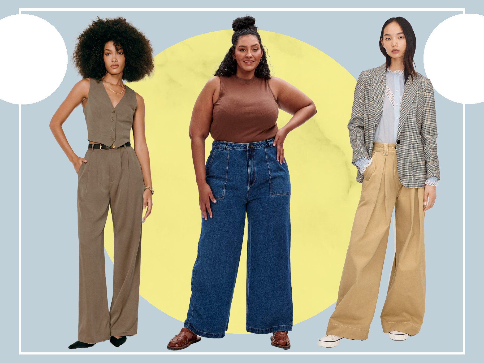 Cheap plus size clearance wide leg pants